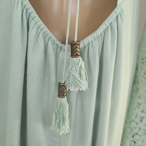 ENTRO Cold Shoulder Mint Green Beauty Small - Picture 7 of 10